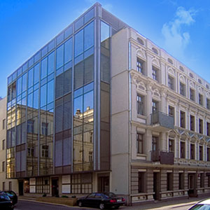 zdjęcie przedstawiające budynek, w którym znajduje się siedziba meritum